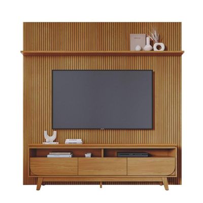 Kit Luna Painel E Rack Com Painel Cumaru