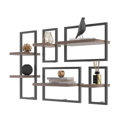 Conjunto 6 Prateleiras Industrial Affara - Pleno