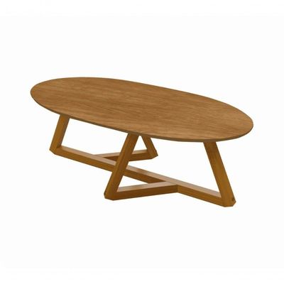 Mesa De Centro Sala De Estar Vintage Oval Nature