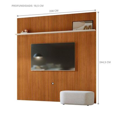 Painel De Teto New Guaporé Cinamomo-off-white