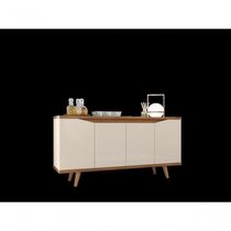 Buffet 4 Portas C- Nichos Grace Off White-cedro