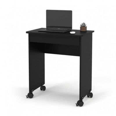 Mesa Escrivaninha Compacto Not 0,70 Para Quarto E Office Com Gaveta Preto