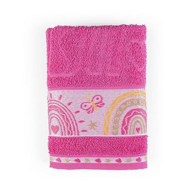 Toalha De Banho Kids Minimi 100% Algodão 1 Peça - Rainbow Pink