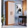 Organizador 02 Portas Com Prateleiras Delta Amêndoa-off White - Lukaliam