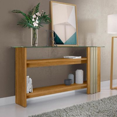 Conjunto Aparador Frizz E Mesa De Centro Cumaru/opala