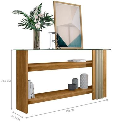 Conjunto Aparador Frizz E Mesa De Centro Cumaru/opala
