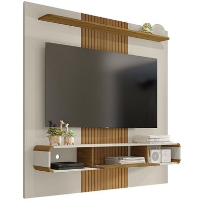 Painel Suspenso Tv 65 Pol 159 Cm Lisboa Bechara Off White Cinamomo