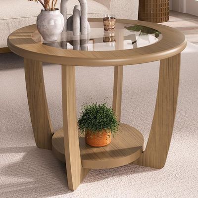Mesa De Centro Mdf 60 Cm Sala De Estar 4575 Arly Carvalho