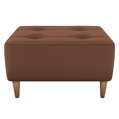 Puff Decorativa Para Sala Piva 62x52 Cm Veludo Inca Milani Store Ferrugem