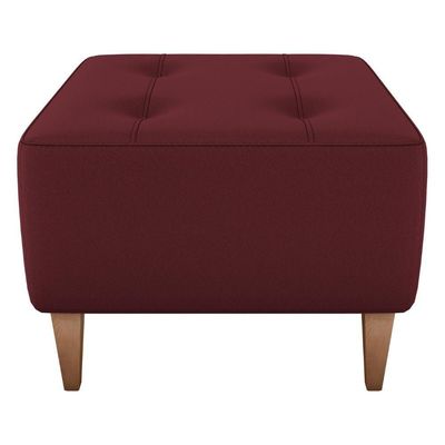 Puff Decorativo Para Sala Piva 62x52 Cm E432 Milani Store Vermelho