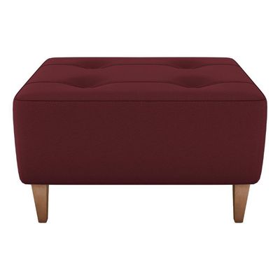 Puff Decorativo Para Sala Piva 62x52 Cm E432 Milani Store Vermelho