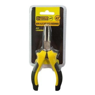 Alicate Mini Pro Bico Redondo 4,5'' Forjado Em Aço - Dtools