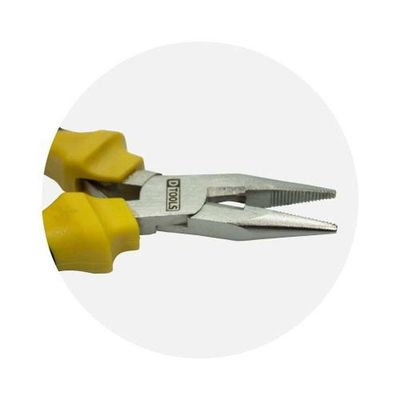 Alicate Mini Pro Bico Meia-cana 4,5'' Em Cromo Vanadium - Empunhadura Pvc Borracha - Dtools