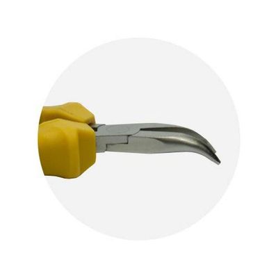 Alicate Mini Pro Bico Curvo 4,5'' Forjado Em Aço - Dtools