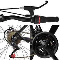 Bicicleta Aro 29 Suspensão Dianteira Bike Aço 21 Marchas Freio A Disco Laranja