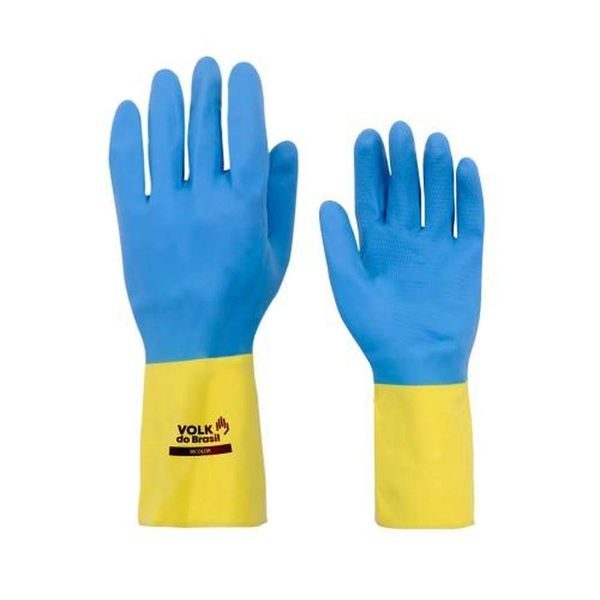 Luva De Segurança Bicolor Látex/neoprene 8 (m) - Resistente A Agentes Químicos