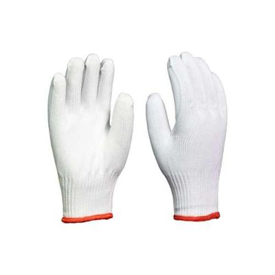 Luva De Segurança Branca Leve 9 (g) - Ideal Para Uso Doméstico E Profissional