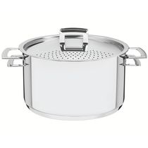 Espagueteira Tramontina Brava em Aço Inox com Fundo Triplo – 24 cm