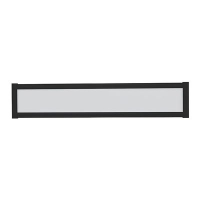 Luminária Led Taschibra Tl Slim 20 De Sobrepor 40w Bivolt Preta 3000k Luz Amarela