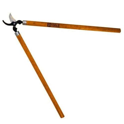 Tesoura De Poda 60cm Com Cabo De Madeira - Ideal Para Jardins E Hortas