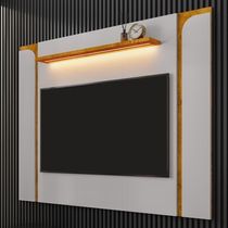 Painel Suspenso TV 75 Polegadas 180 Cm Maresias Bechara Off White Naturalle
