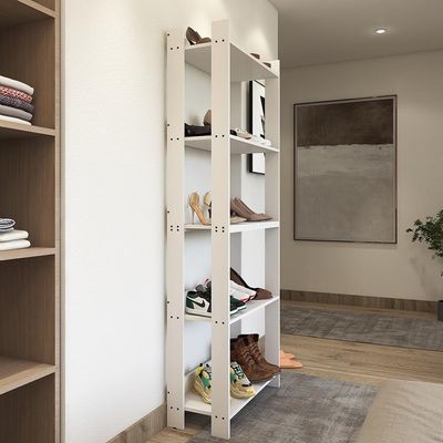 Sapateira Multiuso Para Calçados 5 Andares Organizador Mdp 15mm Branco Branco