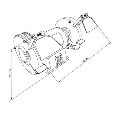 Moto Esmeril 260 W 5" Tramontina Para Uso Profissional Bivolt Tramontina