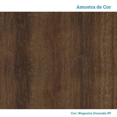 Nicho Para Microondas 60cm Luna Luciane Móveis Nogueira Dourado-cinammon