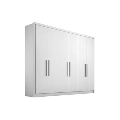 Módulo De Quarto Rizon Guarda Roupa C- 6 Portas E 6 Gavetas -linea Neve - Novo Horizonte