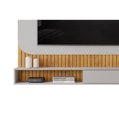 Painel Quarto P- Tv Até 65 Pol Tom 150x139cm Freijo-off White - Dj Móveis