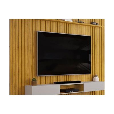 Painel Quarto P- Tv Trento 275x240cm Cedro-bali - Dj Móveis