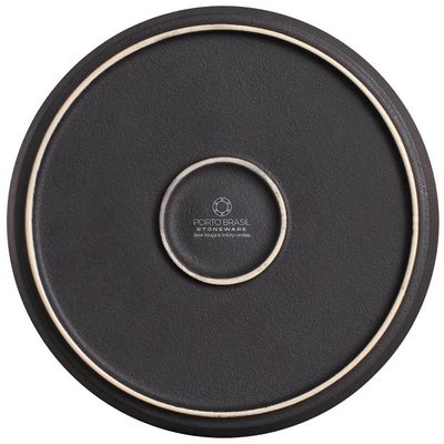 Conjunto com 6 Pratos de Sobremesa Porto Brasil Neo Night Sky em Stoneware 21,5cm  Azul