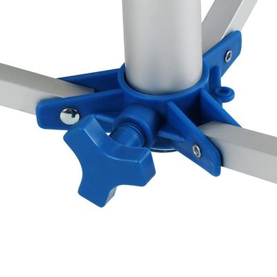 Varal de Chão Parabólico Mor 006052 em Alumínio - Prata/Azul