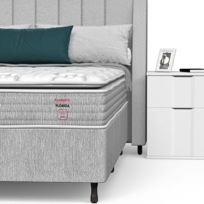 Conjunto Box Queen Mola Prodormir Florida