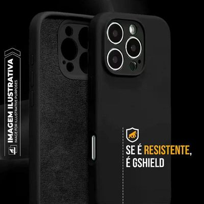 Capa para iPhone 17 Pro Max - Silicon Premium Preta - Gshield