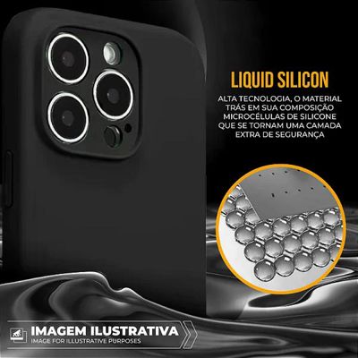 Capa para iPhone 17 - Silicon Premium Preta - Gshield