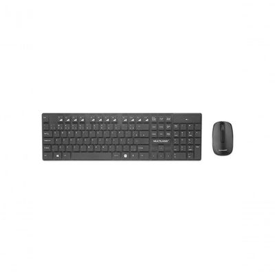 Kit Teclado E Mouse Sem Fio Teclas Flutuantes Preto Tc251