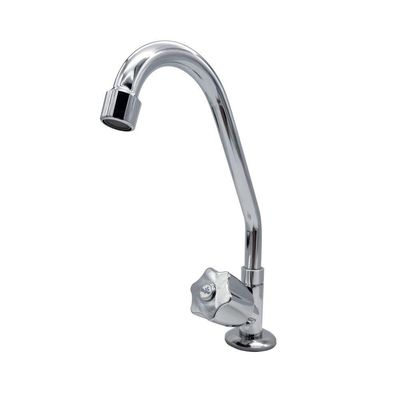Torneira Cozinha Bica Móvel Metal Bancada Mesa Cromada Luxo