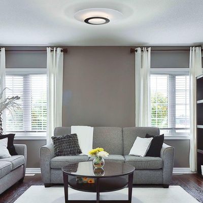 Plafon Nordecor Kote 2757 Led Bivolt Preto-branco 3000K