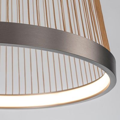 Plafon Nordecor Beys 2939 Led Bivolt Cinza-dourado 3000K