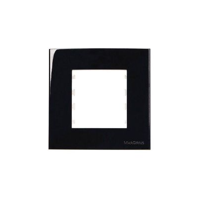 Placa Com Suporte Para Móveis Margirius Sleek 80x80 Preto Ebony