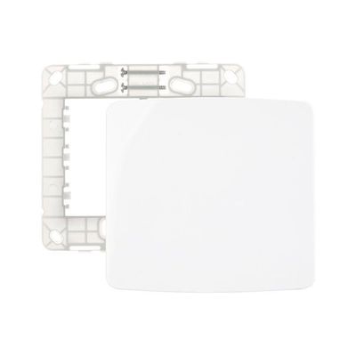Placa Cega Com Suporte Margirius B3 4x4 Branca