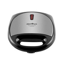 Grill E Sanduicheira Britânia Crome Inox Preto 220V