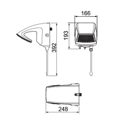 Chuveiro Lorenzetti Futura Eletrônico Blindado Branco 110V - 5000W