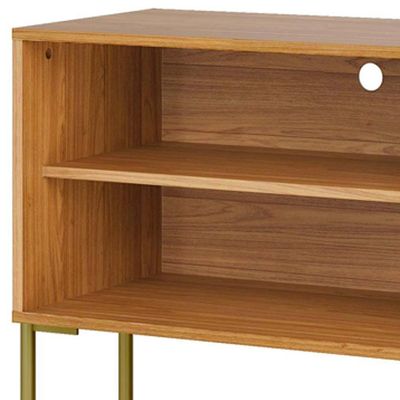 Rack Para Sala De Estar Tv 50 Pol 144cm Industrial Nagi D03 Freijó Off White - Lyam Decor