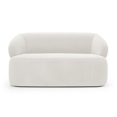 Sofá Orgânico 03 Lugares Living Glee 170cm Bouclê Off White - Desk Design