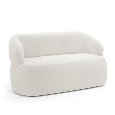 Sofá Orgânico 03 Lugares Living Glee 170cm Bouclê Off White - Desk Design