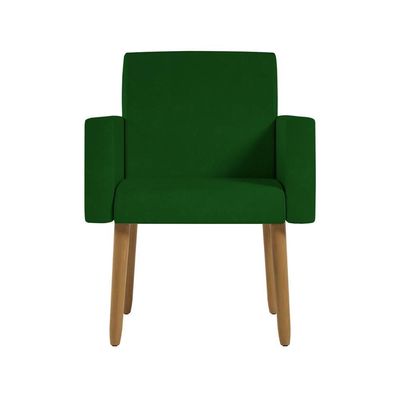 Poltrona Decorativa Cadeira Escritório Verde
