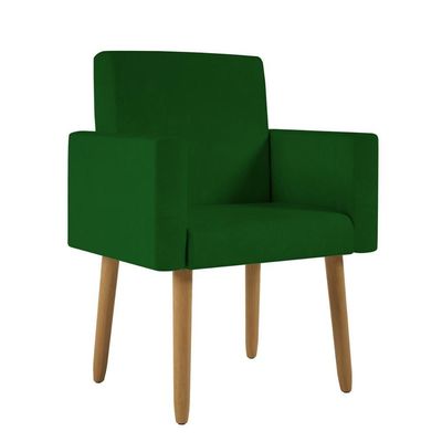 Poltrona Decorativa Cadeira Escritório Verde