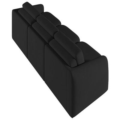 Sofá Cama Casal Para Sala 246cm Polska Z08 Veludo Preto - Mpozenato